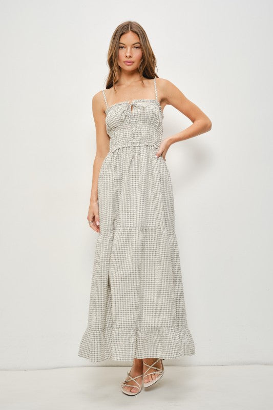 Cleo Gingham Maxi