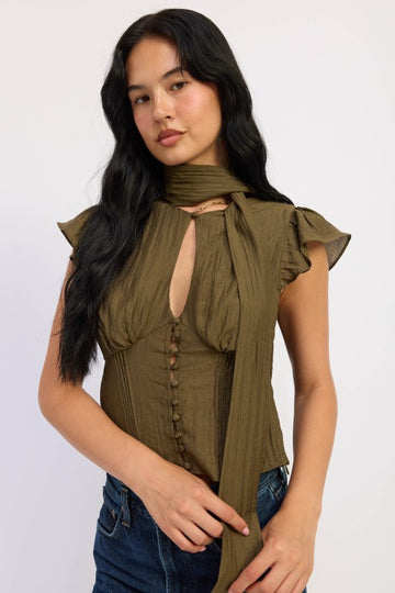 Provence Scarf Blouse