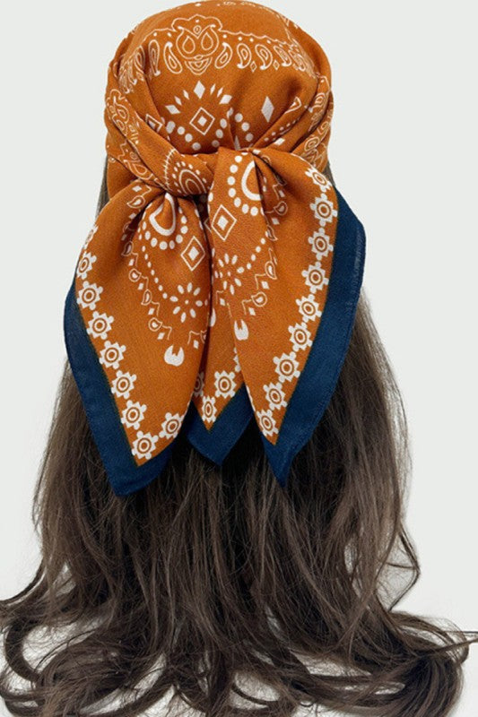 Linen Bandana Square Scarves