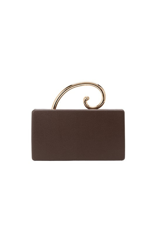 Raya Leather Crossbody Clutch