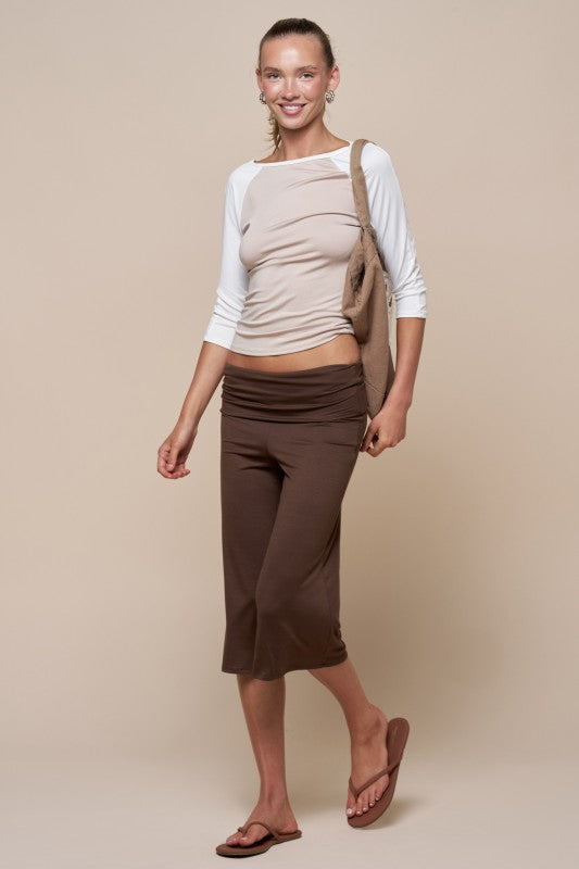 Nikki Raglan Boatneck Top