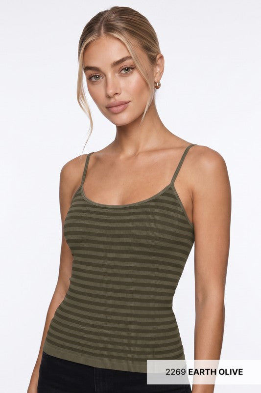 O/S Reversible Striped Cami
