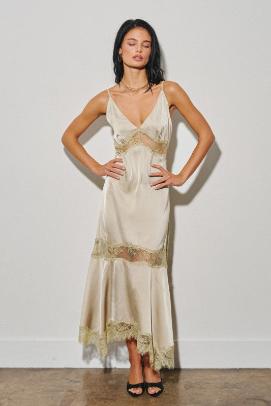 Sage Lace Midi