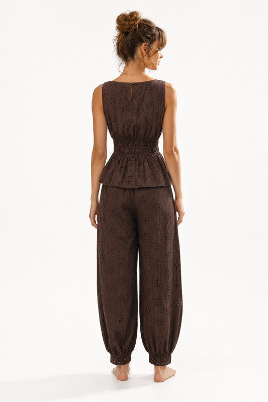 Babylon Eyelet Pant Set