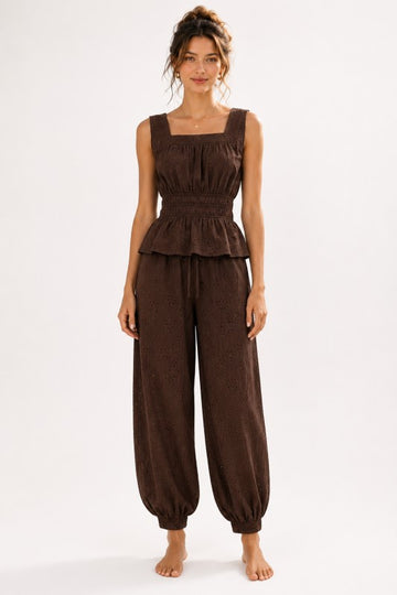 Babylon Eyelet Pant Set