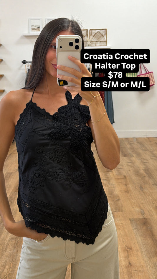 Croatia Crochet Halter Top