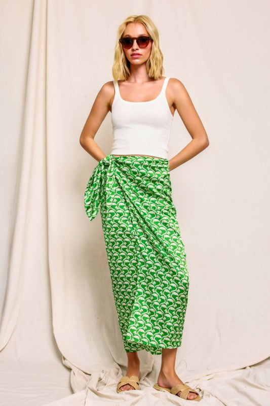 Zazu Sarong Wrap Skirt