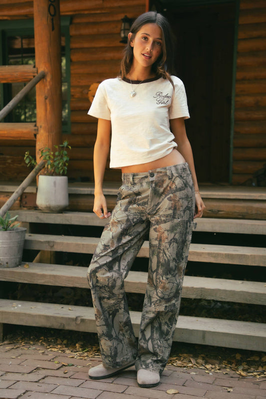 Georgia Low Rise Camo Carpenter Pants