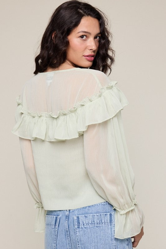 Penelope Ruffled Blouse