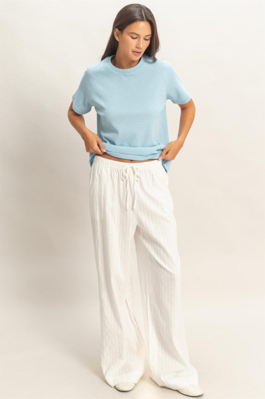 Summer Nights Jacquard Drawstring Pants
