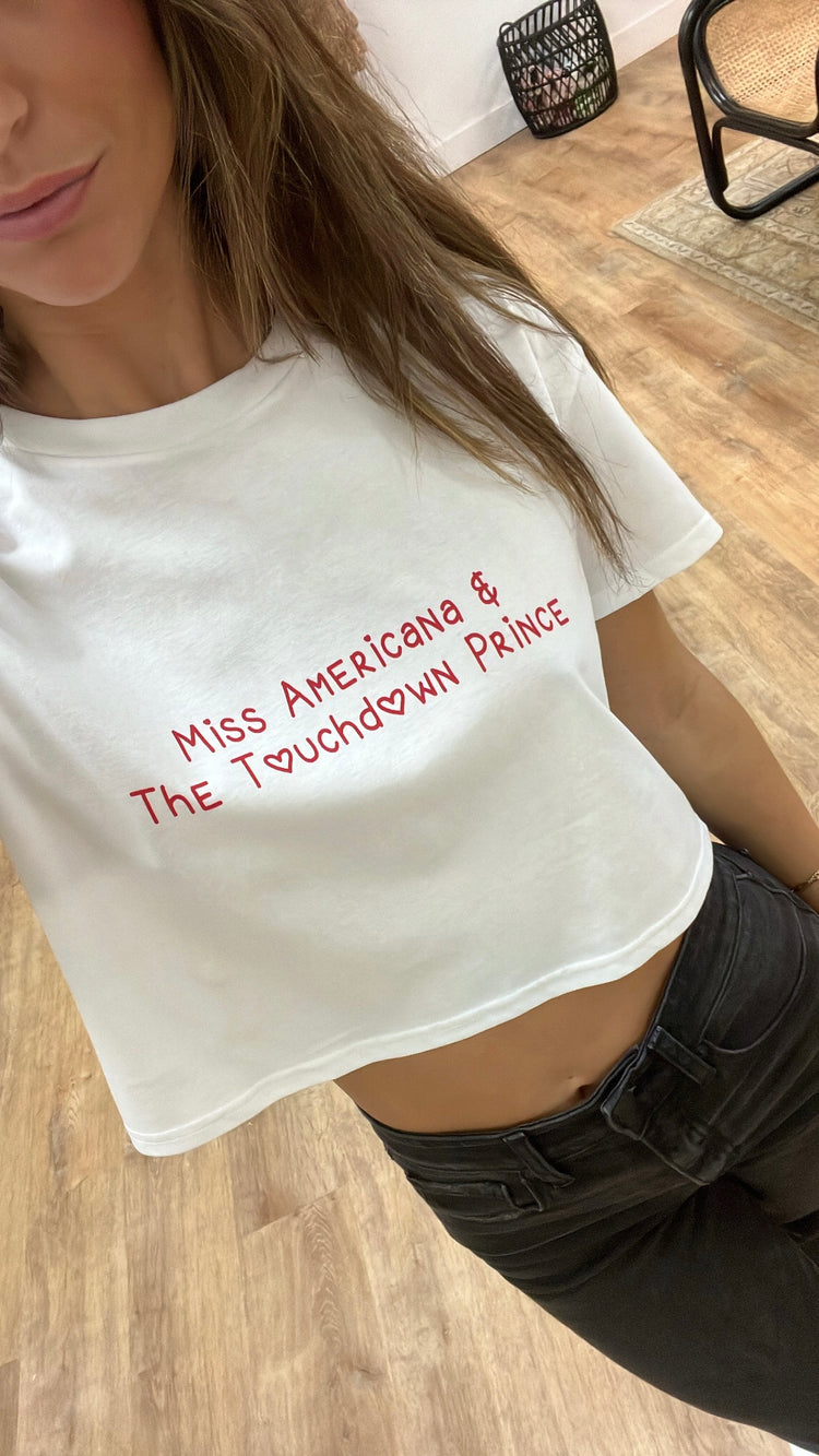Miss Americana & The Touchdown Prince Cropped Tee
