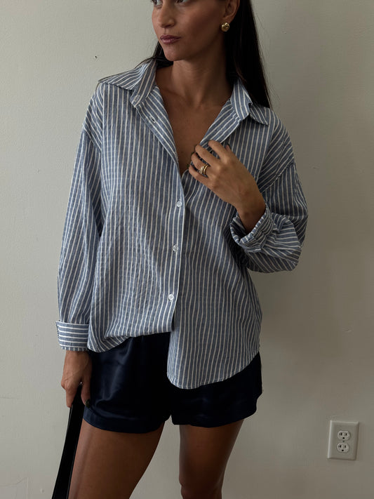 Salt Air Striped Button Down