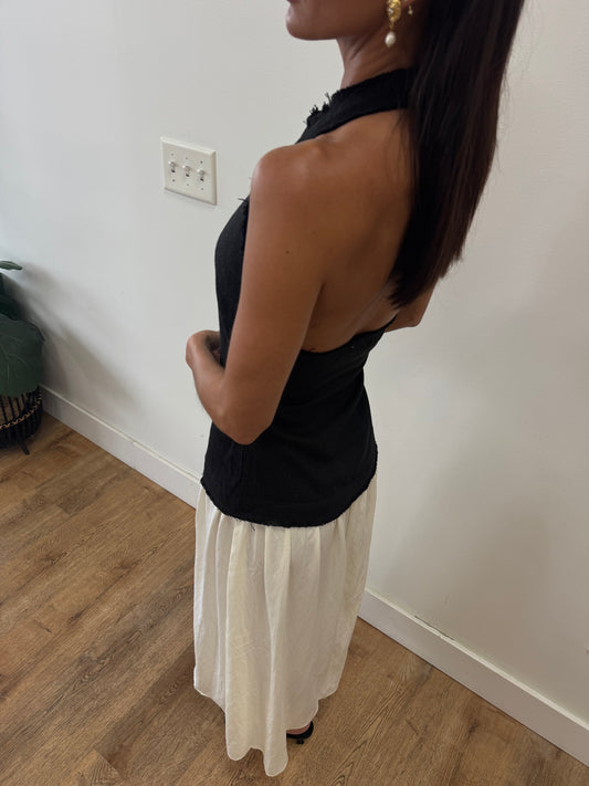 Love Me or Not Halter Midi