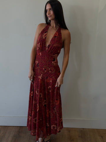 Harvest Mirage Halter Midi