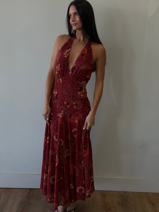 Harvest Mirage Halter Midi