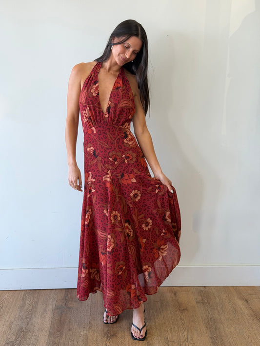 Harvest Mirage Halter Midi