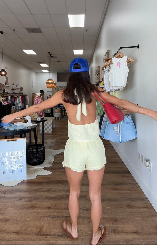 Too Sweet Eyelet Short Set