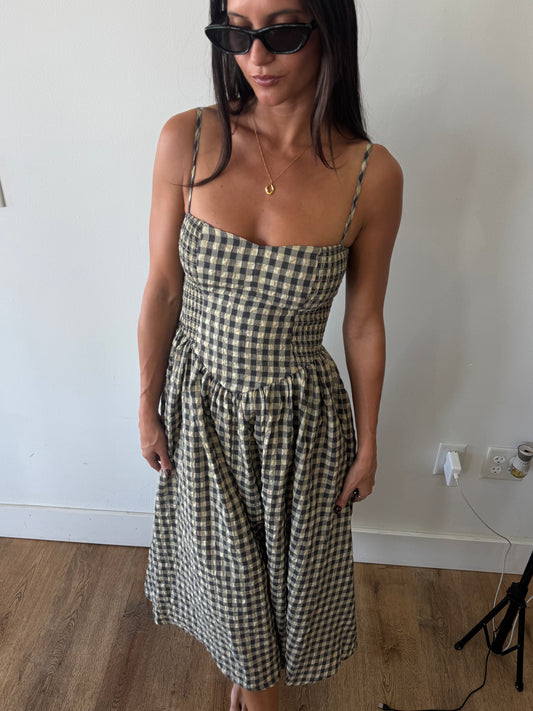 Sadie Gingham Midi