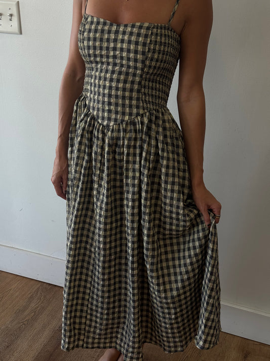 Sadie Gingham Midi