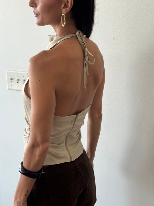 Justine Cowl Halter