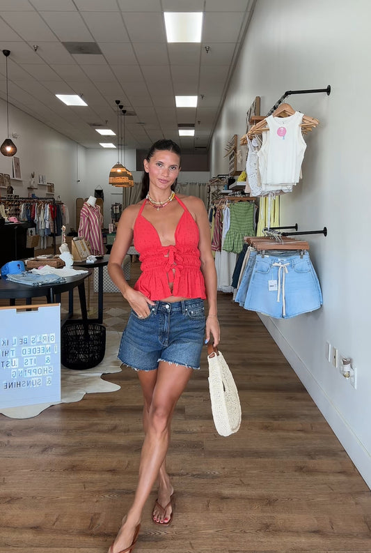 Sorry Not Sorry Aline Denim Short