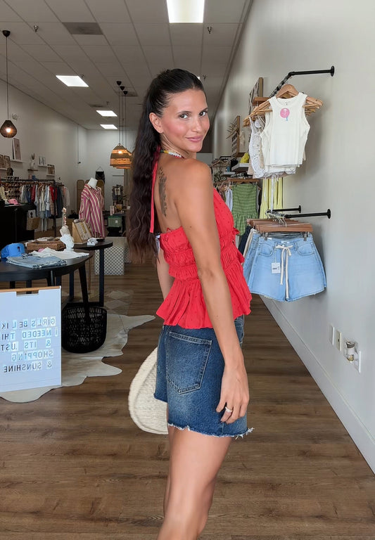 Sorry Not Sorry Aline Denim Short