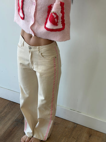 Jane Side Stripe Denim