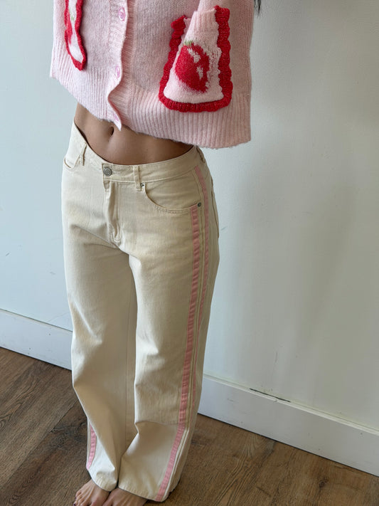 Jane Side Stripe Denim