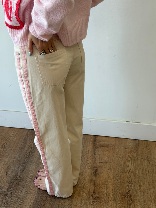 Jane Side Stripe Denim