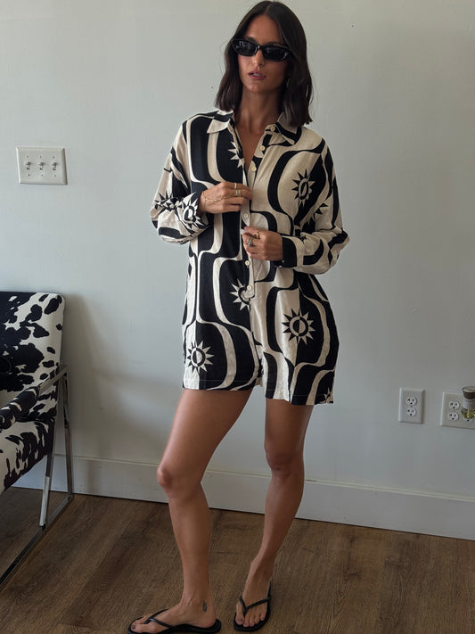 Maribella Button Down Romper