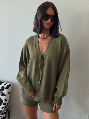 Cadet Cardigan Short Set