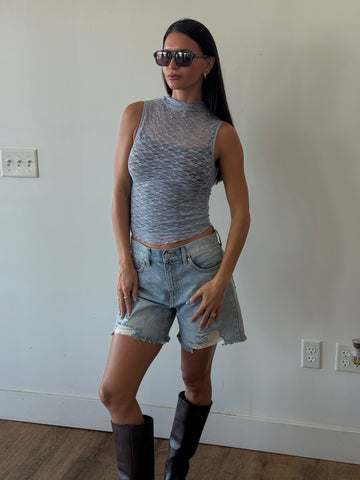 Something Blue Lace Tank