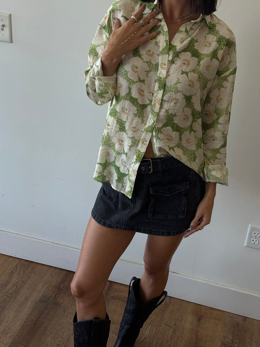 Honey Bloom Long Sleeve Button Down