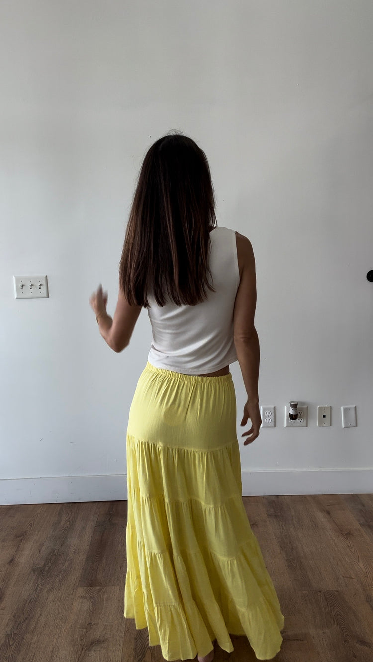 Walking on Sunshine Maxi Skirt