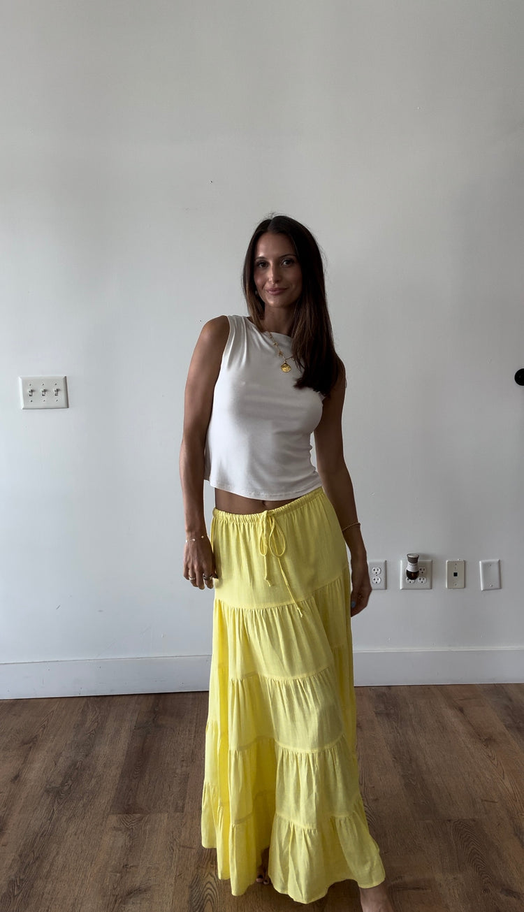 Walking on Sunshine Maxi Skirt