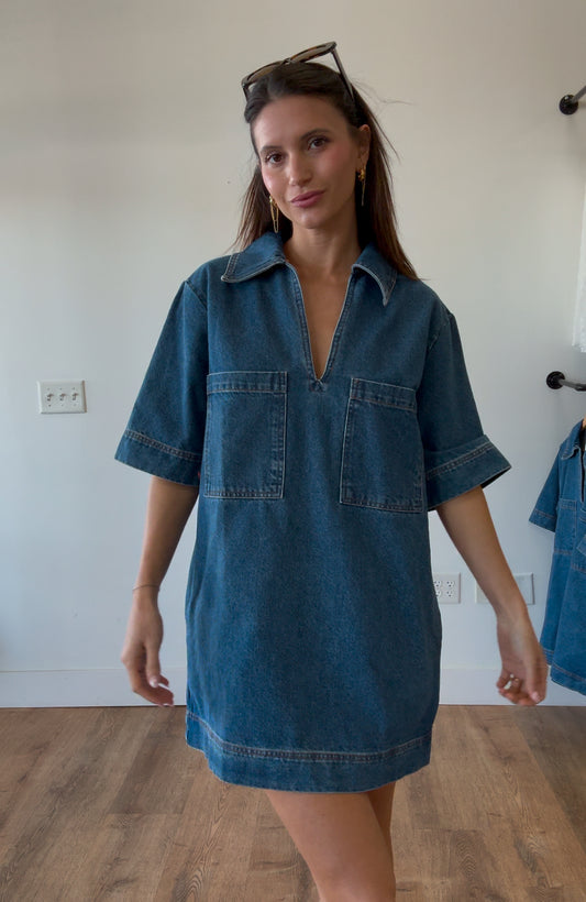 Blair Denim Shift Dress