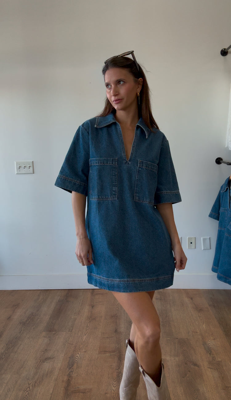 Blair Denim Shift Dress