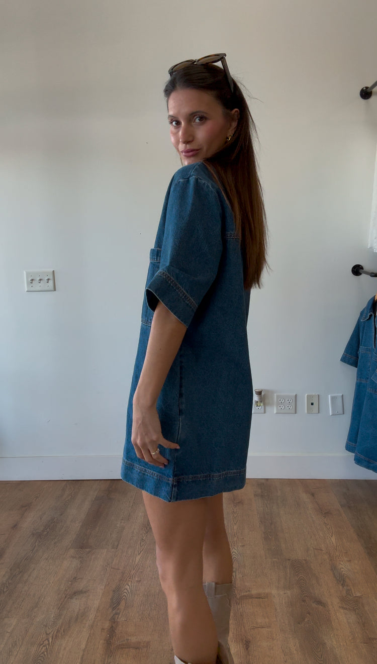 Blair Denim Shift Dress