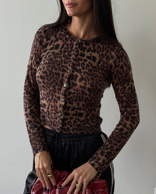 Sideline Leopard Cardigan