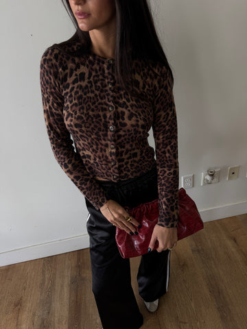 Sideline Leopard Cardigan