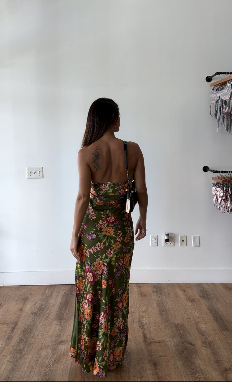 Gardens in my Mind Strapless Maxi