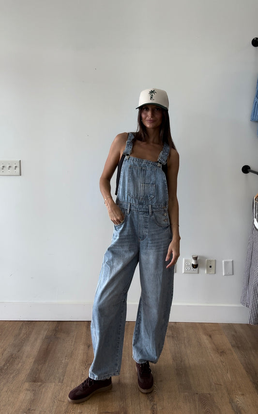 Merrit Barrel Denim Overalls