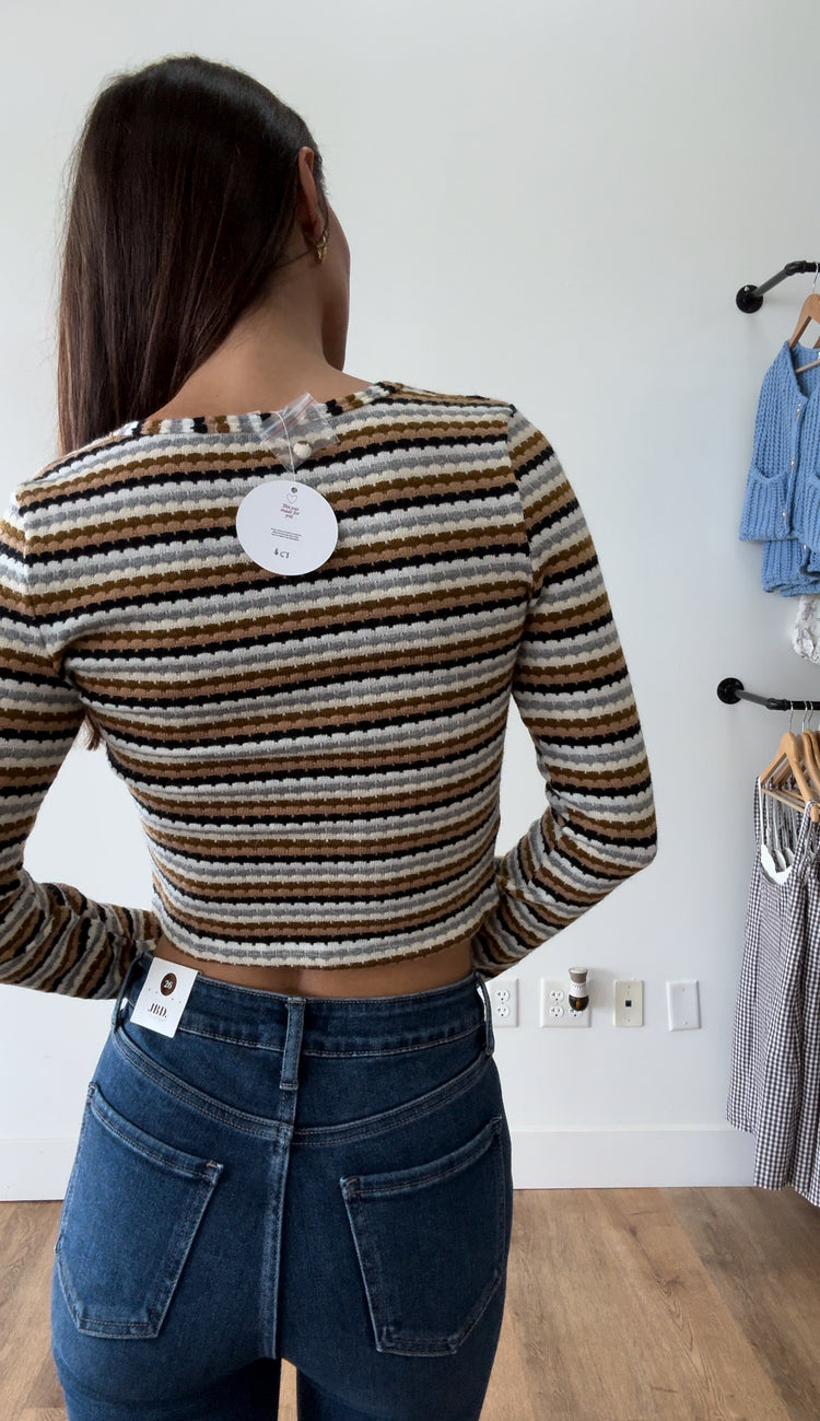 Josephine Striped Cardigan