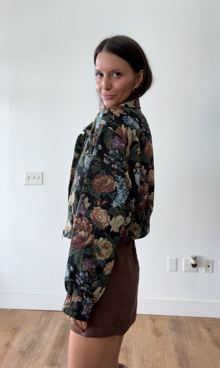 Never Better Floral Bomber