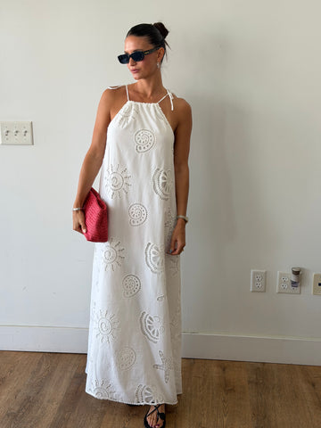 Oceana Eyelet Maxi Dress