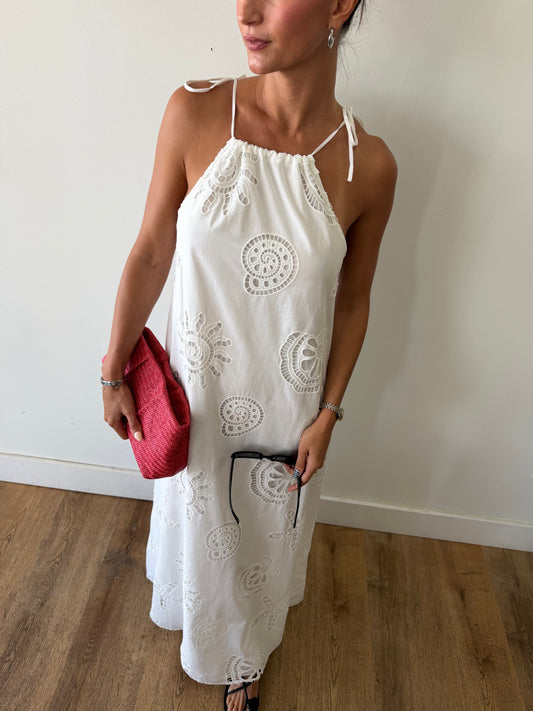 Oceana Eyelet Maxi Dress