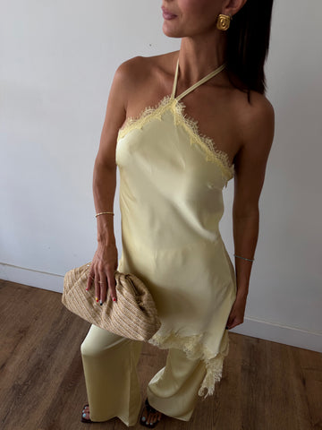 Yellow Yellow (Haze)  Lace Jumpsuit