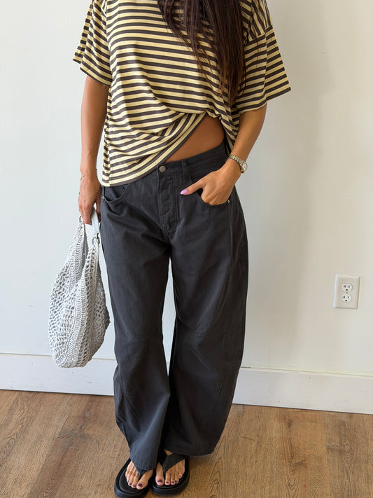 Cali Wide Leg Barrel Pants