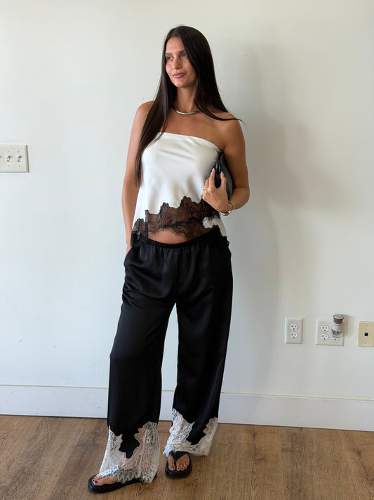 Hailey Lace Strapless Top