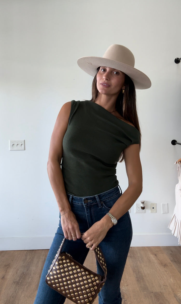 Cold Shoulder Asymmetrical Top